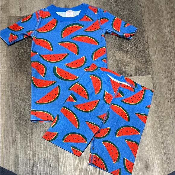 Hanna Andersson Other - Hanna Andersson watermelon short pajama set size 130cm size 8